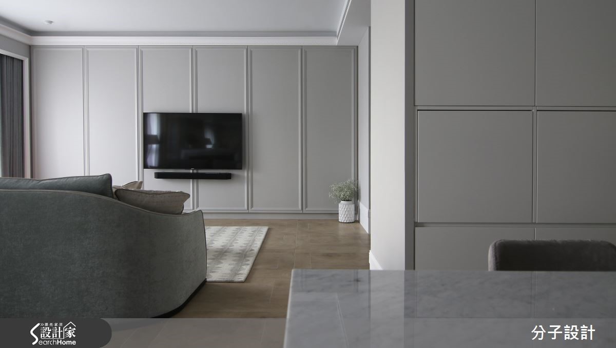 52 坪北歐風居家，設計師於公領域融入開放式規劃，並